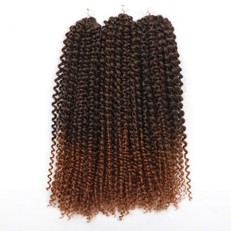 Sharopul Kinky Curl 12 Inch Afro Kinky Twist Hair Soft Synthetic Crochet Braiding Hair Extention (12inch T30) - Image 1